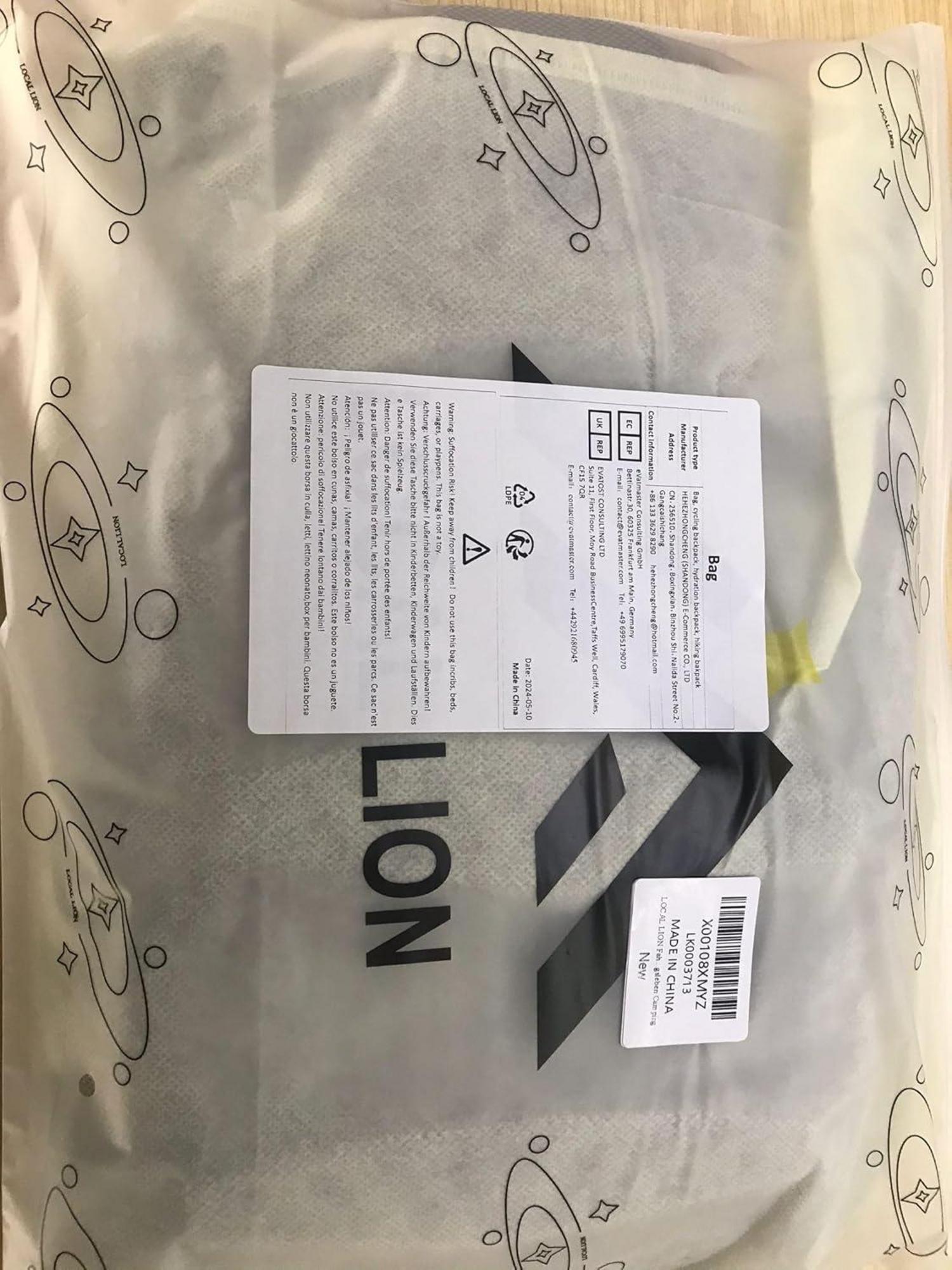 LOCAL LION Fahrradrucksack 18L Blau Wanderrucksack Regenschutz Rückenbelüftung