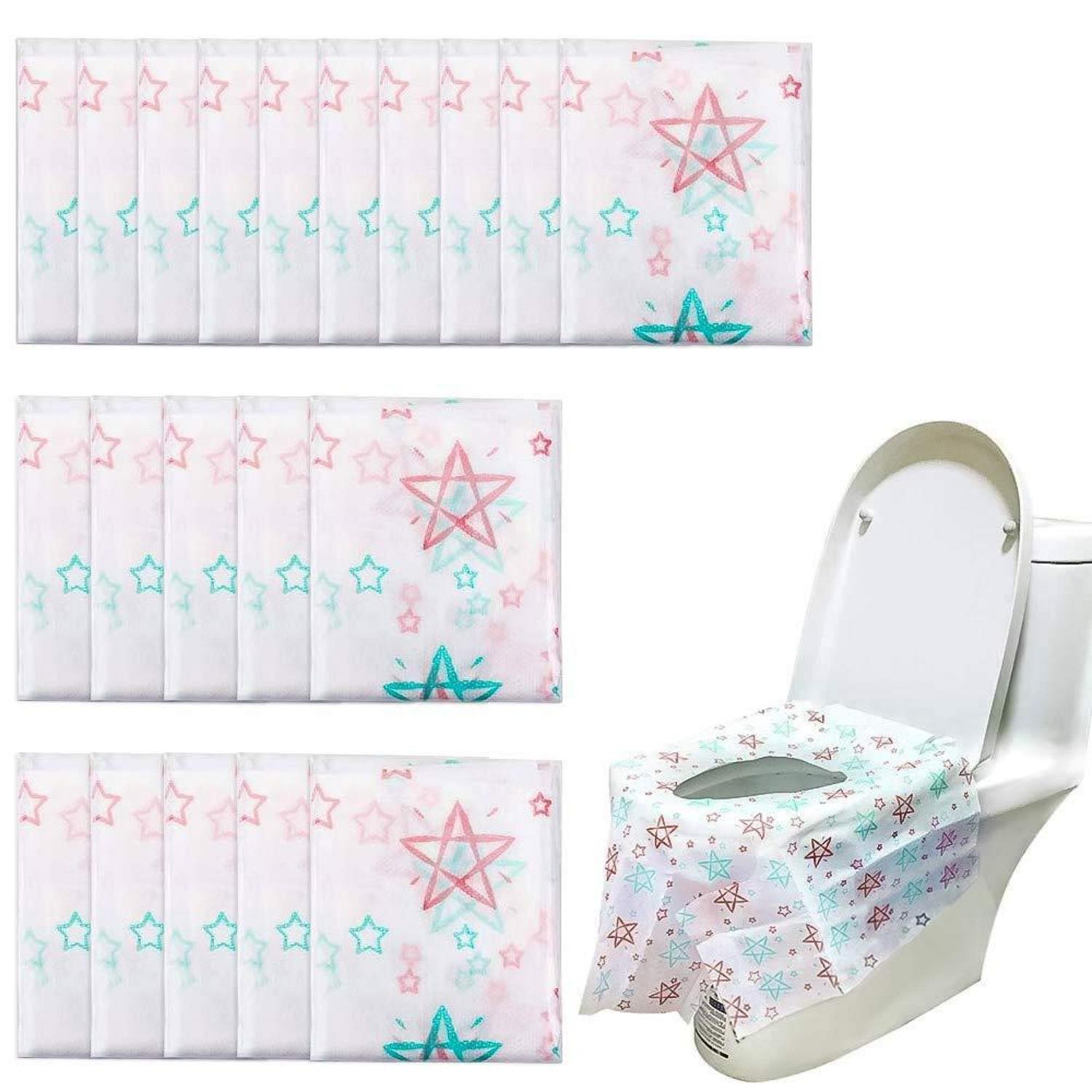 20er Pack Einweg WC-Sitzbezüge Übergroß XL für öffentliche