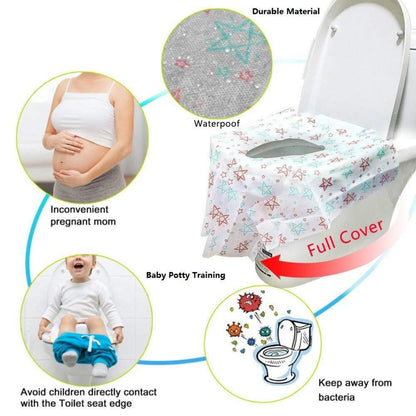 20er Pack Einweg WC-Sitzbezüge Übergroß XL für öffentliche