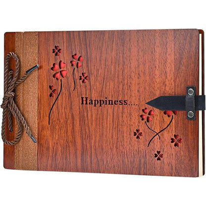 DIY Fotoalbum Holz 29x19cm Hochzeit Geschenk Valentinstag