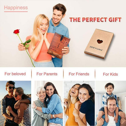 DIY Fotoalbum Holz 29x19cm Hochzeit Geschenk Valentinstag