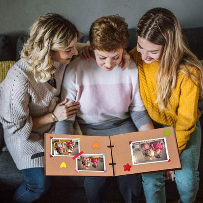 DIY Fotoalbum Holz 29x19cm Hochzeit Geschenk Valentinstag