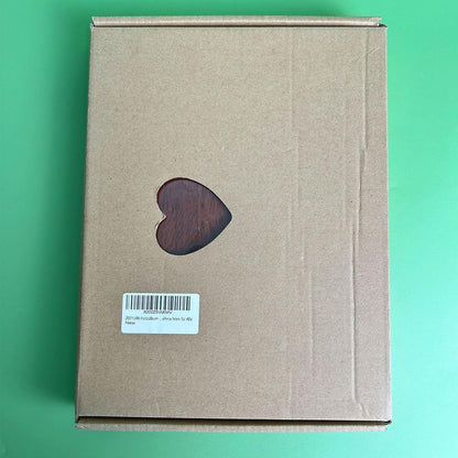 ZEEYUAN Fotoalbum Holz Hochzeit 29x19cm mit Fotoecken - Geschenk Weihnachten