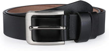 Ledergürtel Herren 100% Vollrindleder Schwarz 160cm