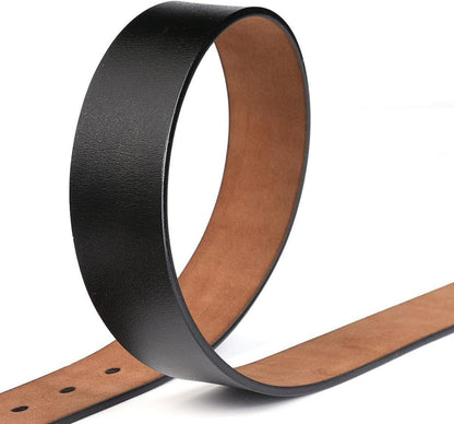 Herren Ledergürtel Schwarz Vollrindleder 38mm Breite 160cm Einstellbar