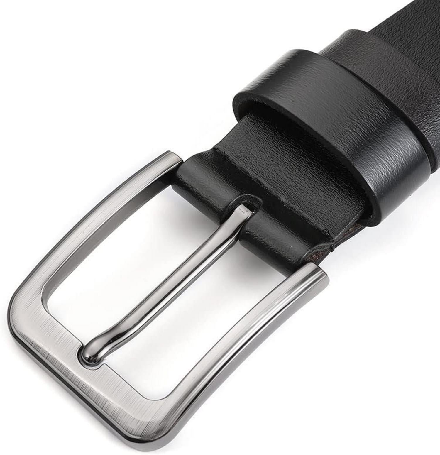 Herren Ledergürtel Schwarz Vollrindleder 38mm breit verstellbar bis 160cm