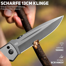 Klappmesser 28cm Einhandmesser mit Holzgriff Taschenmesser