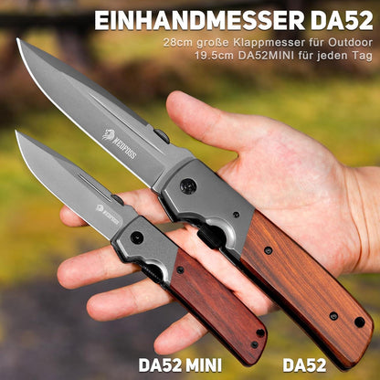 Klappmesser 28cm Einhandmesser mit Holzgriff Taschenmesser