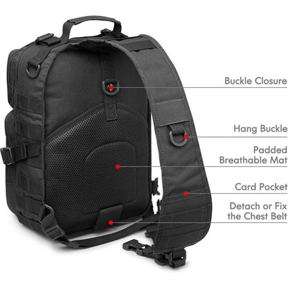 Taktischer Sling Rucksack für Outdoor Sport Camping - 15L