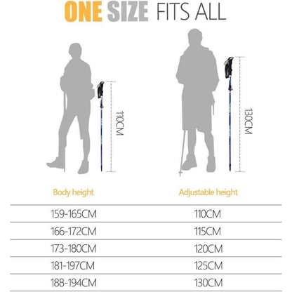 COVACURE Wanderstöcke Nordic Walking Stöcke teleskopisch