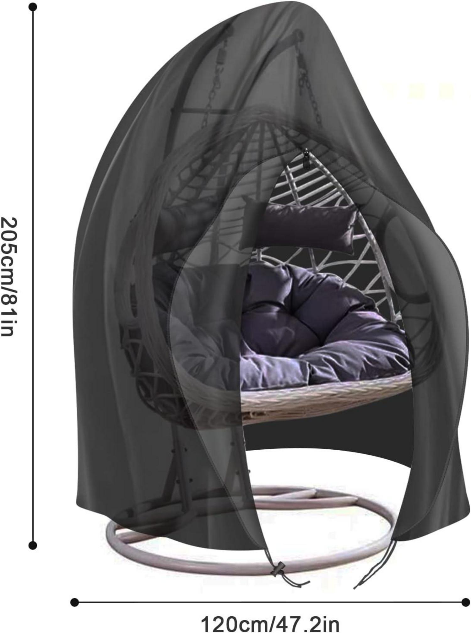 Hängesessel Abdeckung 120x205cm Oxford 420D PVC Schwarz