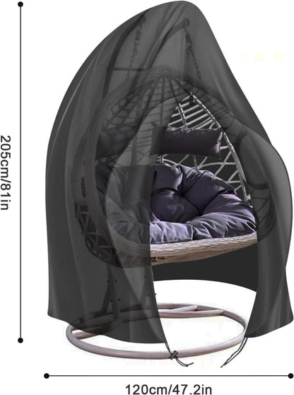 Hängesessel Abdeckung 120x205cm Oxford 420D PVC Schwarz