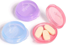 Tablettenbox Pillendose für Unterwegs 3 Stück Vitamine & Fischöl