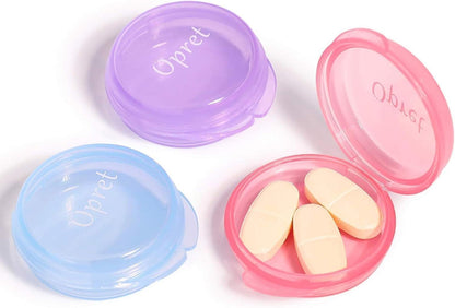 Tablettenbox Pillendose für Unterwegs 3 Stück Vitamine & Fischöl