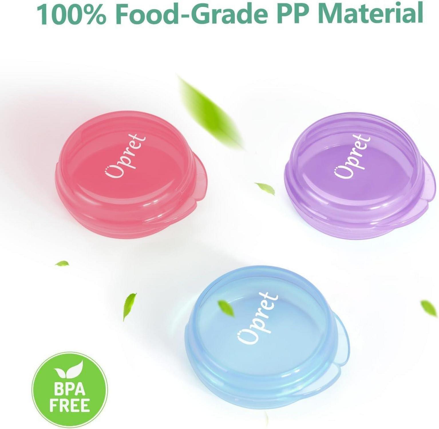 Tablettenbox Klein für Unterwegs 3 Stück Pillendose Vitamine Fischöl Tabletten Blau Lila Rosa