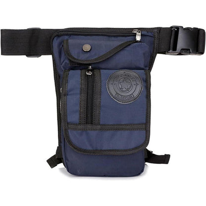 Motorrad Beinbeutel Canvas Reitertasche Hüfttasche Nylon #13marine