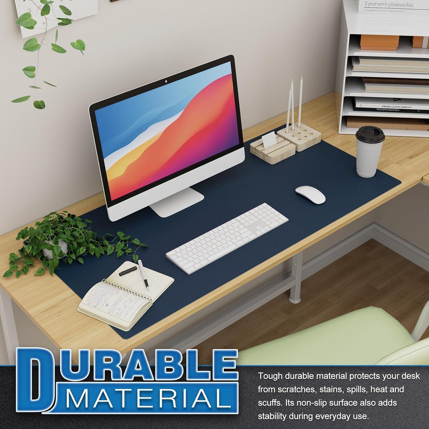 Knodel Tischunterlage 90x43cm PVC wasserdicht Schreibtischunterlage Büro Home