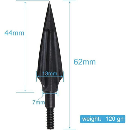 12er Huntingdoor Pfeilspitzen Jagdspitzen Metall 120 Grain