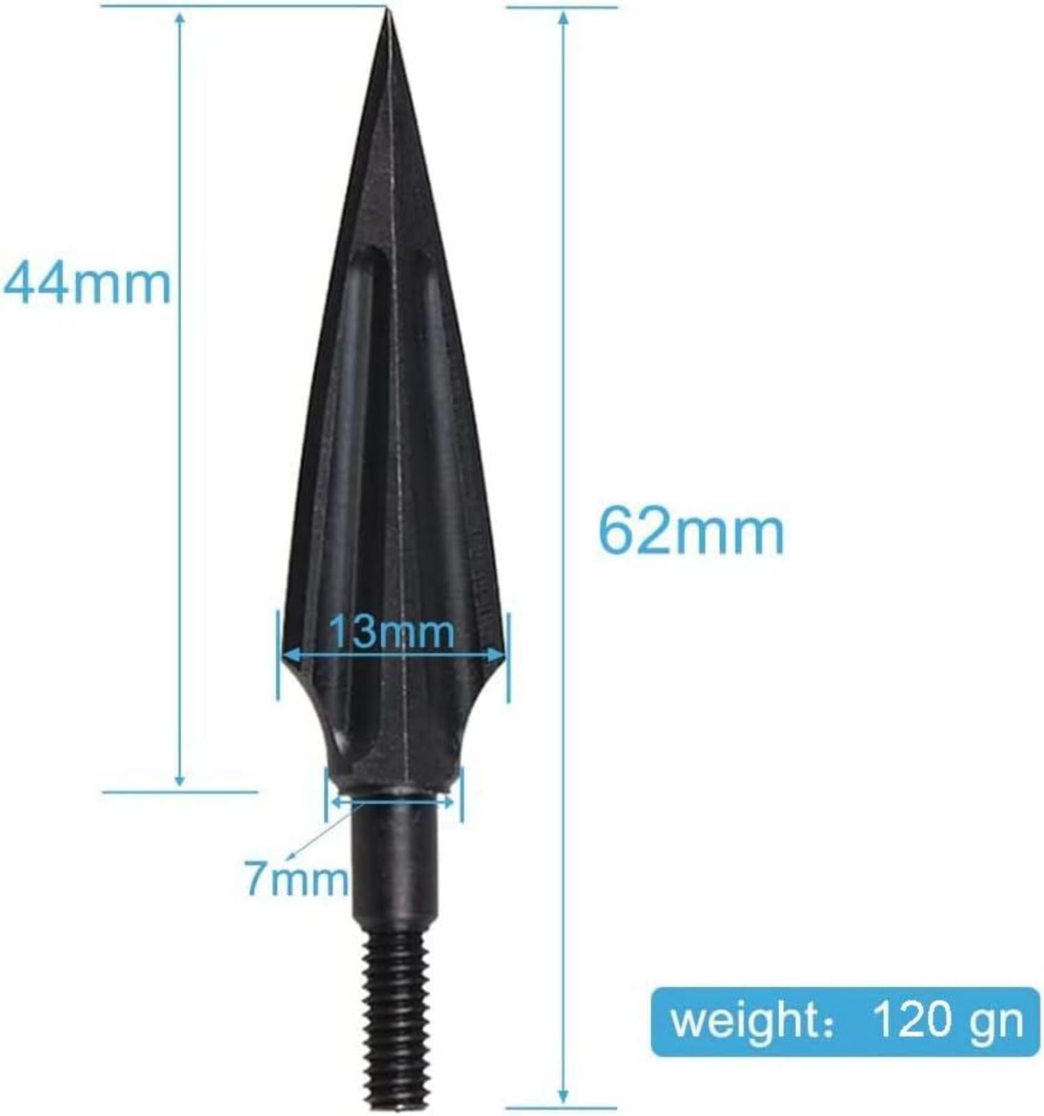 12er Huntingdoor Pfeilspitzen Jagdspitzen Metall 120 Grain