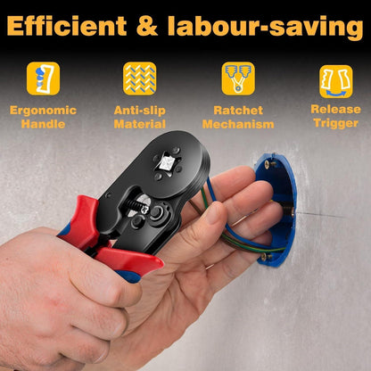 Crimpzange Aderendhülsen Set 0,25-10mm² 1200 Stk. HOMCA