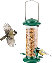 Vogelhäuschen Metall für Wildvögel mit Sonnenblumenherz, 8 Zoll