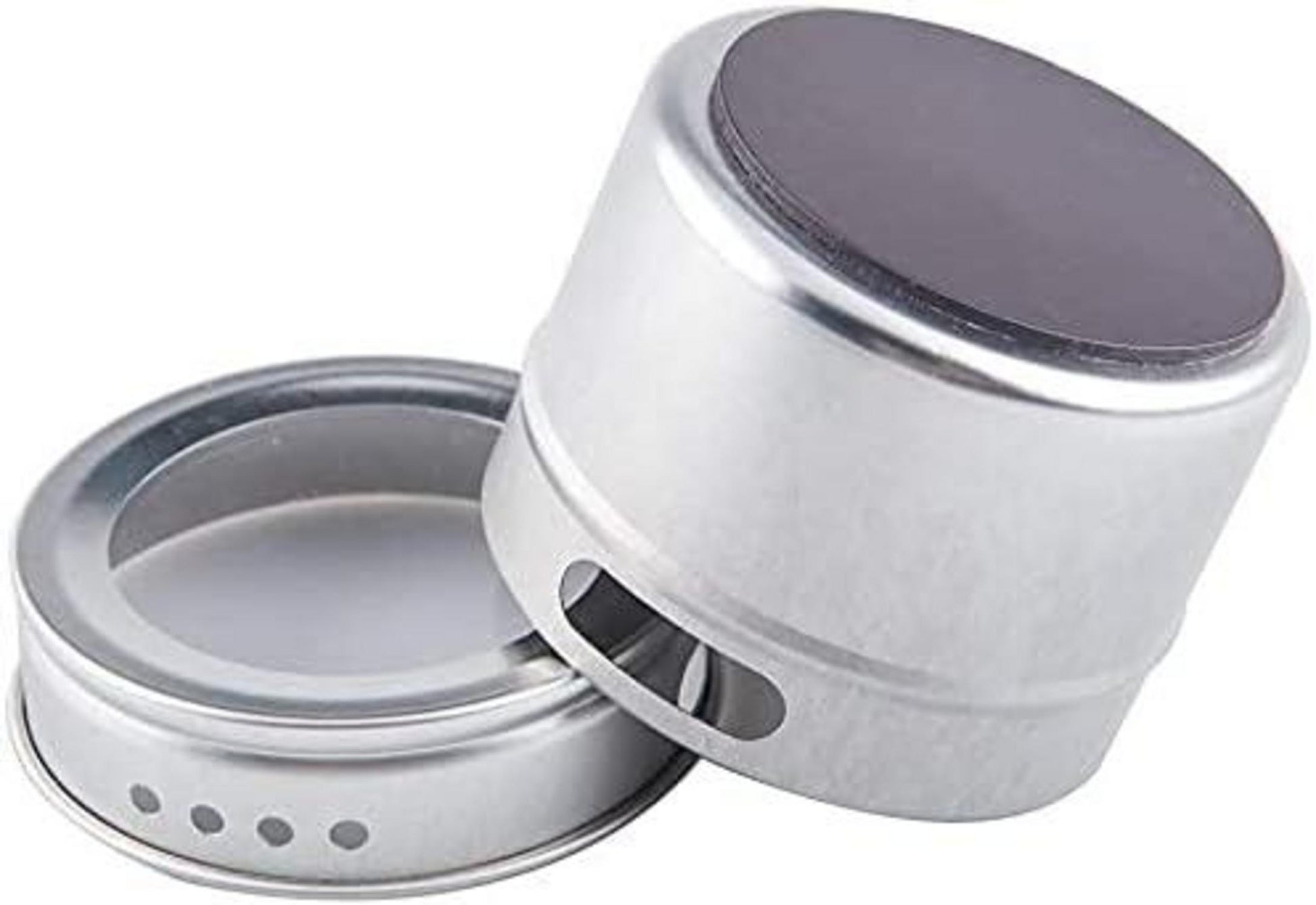 Tebery 20 Stück Gewürzdosen Runder Magnet Set Swift Gießen Transparent Magnetisch Kleben