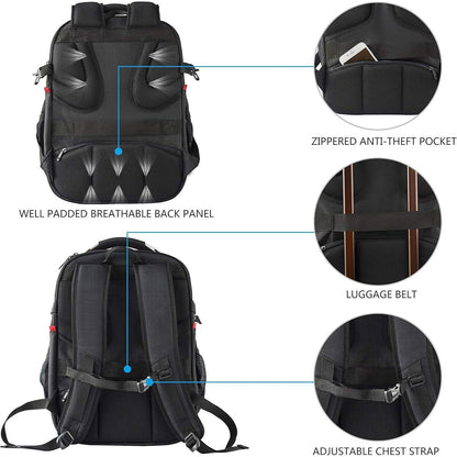 Großer Laptop Rucksack 17,3 Zoll Wasserdicht RFID Business