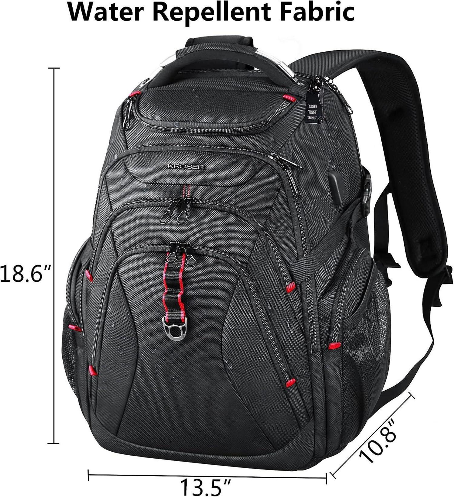 Großer Laptop Rucksack 17,3 Zoll Wasserdicht RFID Business