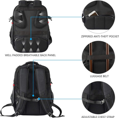 Laptop Rucksack 17,3 Zoll Reise XL BusinessRucksack Wasserdicht