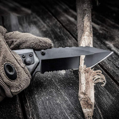 Premium Taschenmesser mit Feuerstahl 6-in-1 Klappmesser