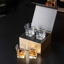 4-teiliges Kristall Whiskygläser Set 300 ml in Geschenkbox