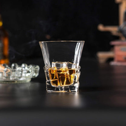 Whiskygläser Set 4-teilig Kristallglas Whiskey Geschenk Box 300 ml