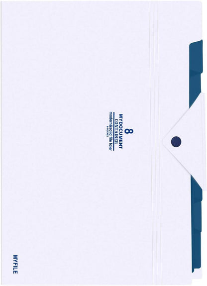 KONVINIT Dokumentenmappe A4 8-Fächer Organizer Mappe