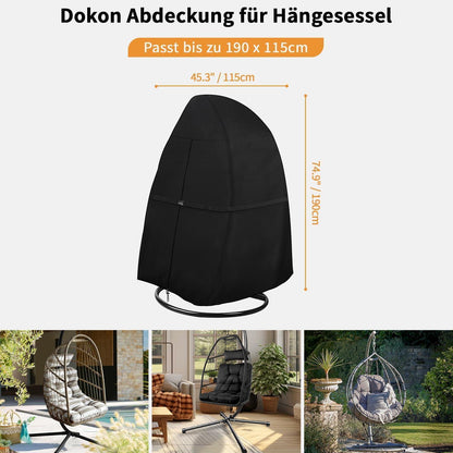 Dokon Hängesessel Abdeckung 600D Oxford Gewebe