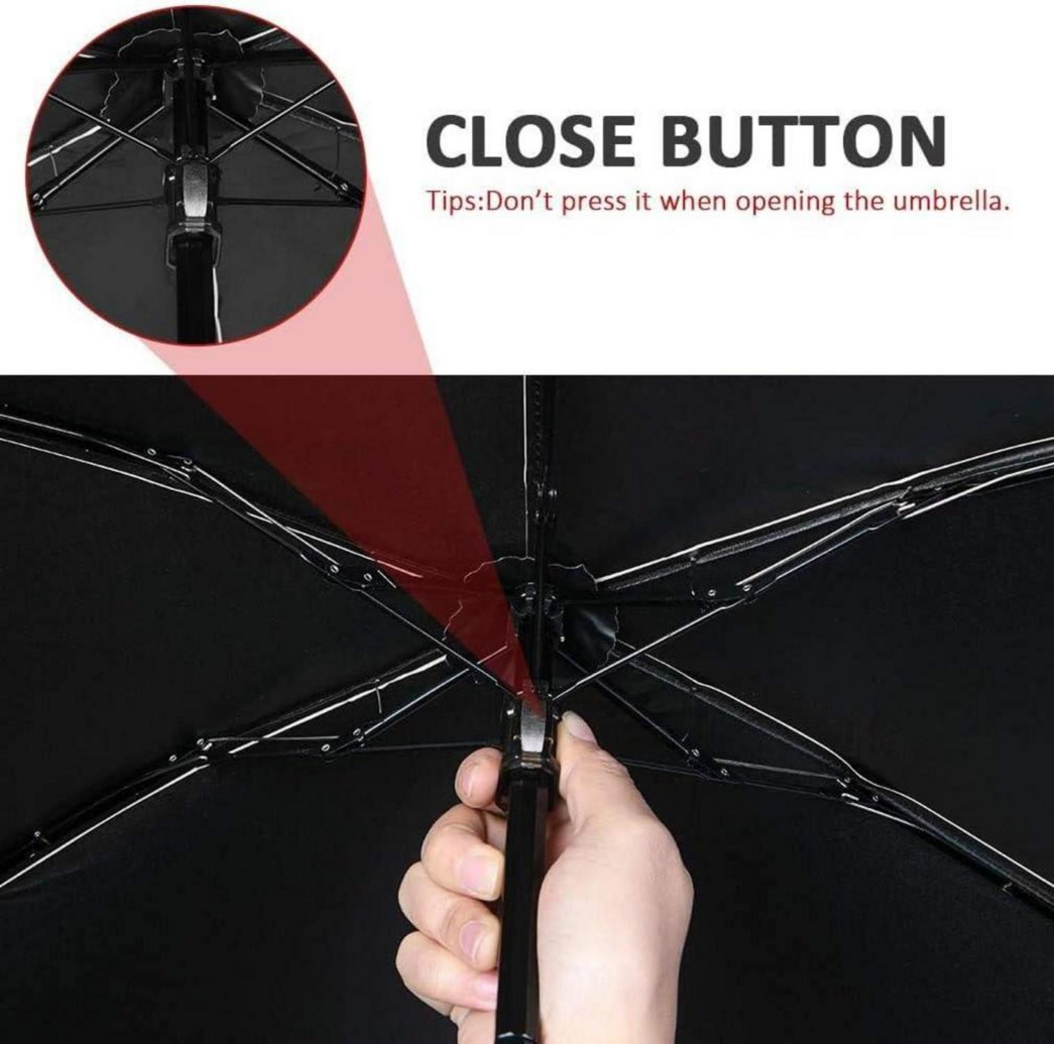 Vicloon Mini Regenschirm leicht faltbar UV Taschenschirm 190g Schwarz
