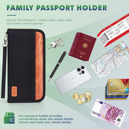 Reisepass Tasche RFID-Blocker Organizer für