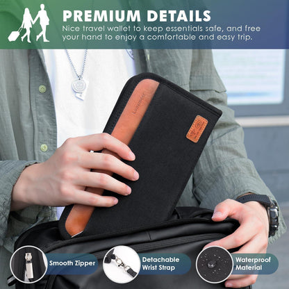 Reisepass Tasche RFID-Blocker Organizer für