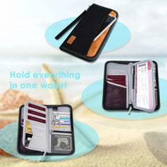 Reisepass Tasche RFID-Blocker Organizer für