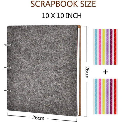 Fotoalbum Groß DIY Felt Scrapbooking Gästebuch Reisealbum