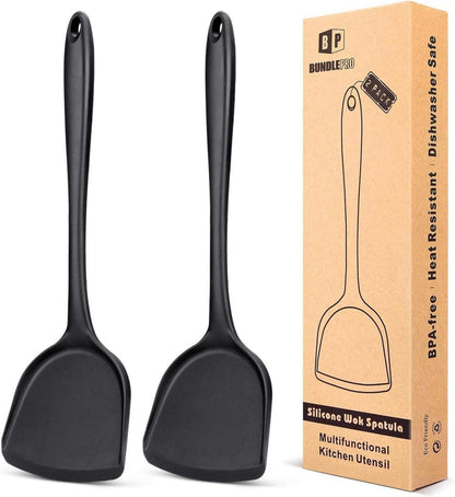 Silikon Pfannenwender Set | Antihaftbeschichtet | Hitzebeständig
