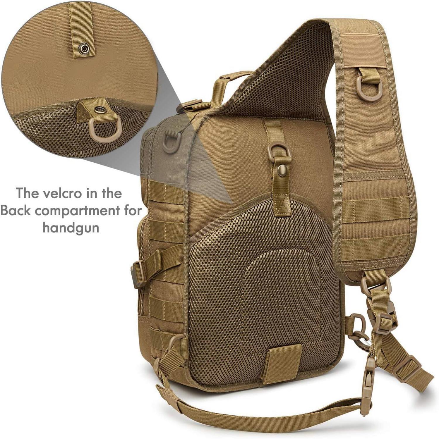 Tactical Sling Rucksack Groß Militär Umhängetasche Outdoor