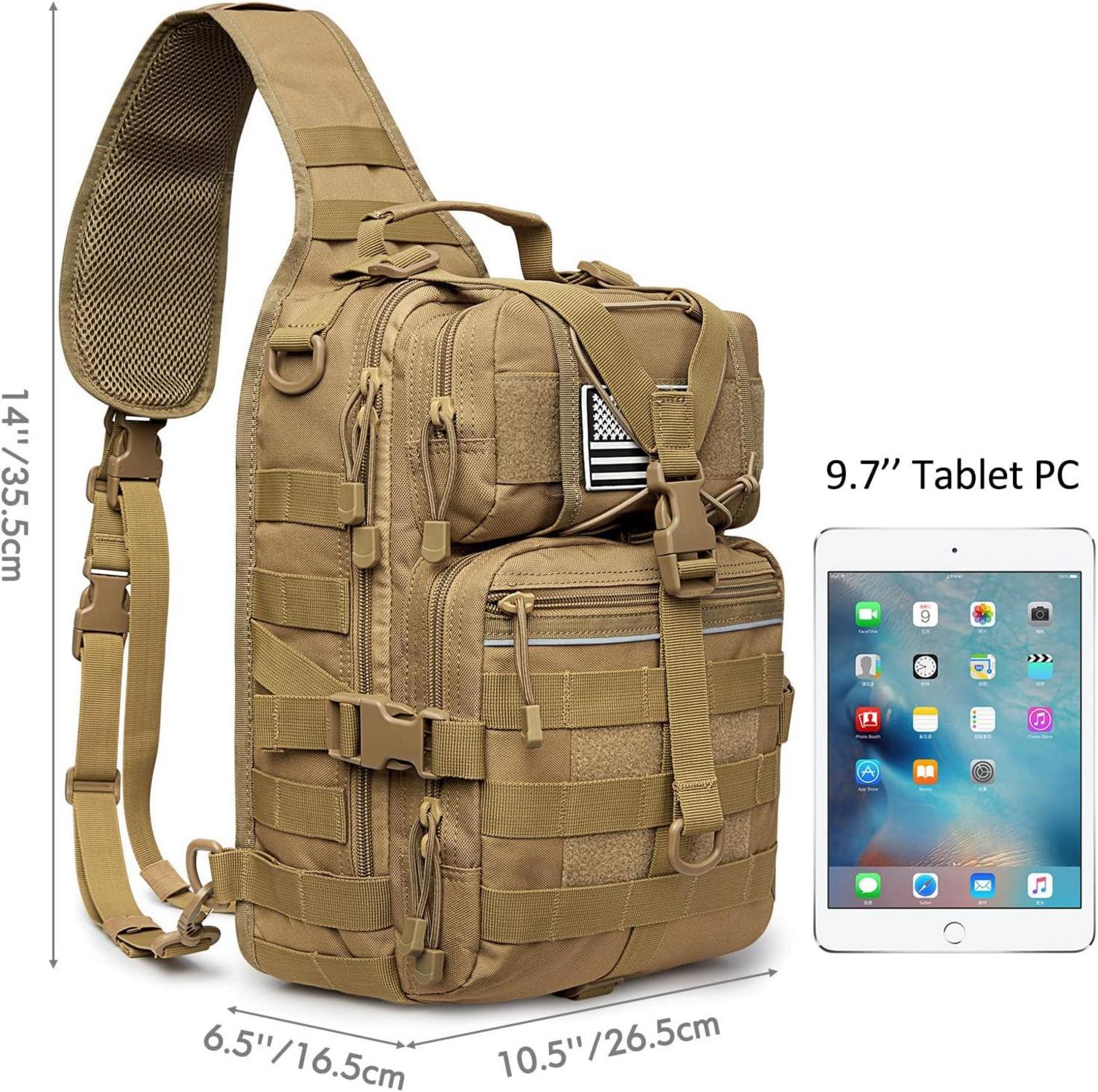 Taktischer Sling Rucksack Militär Umhängetasche Outdoor Camping