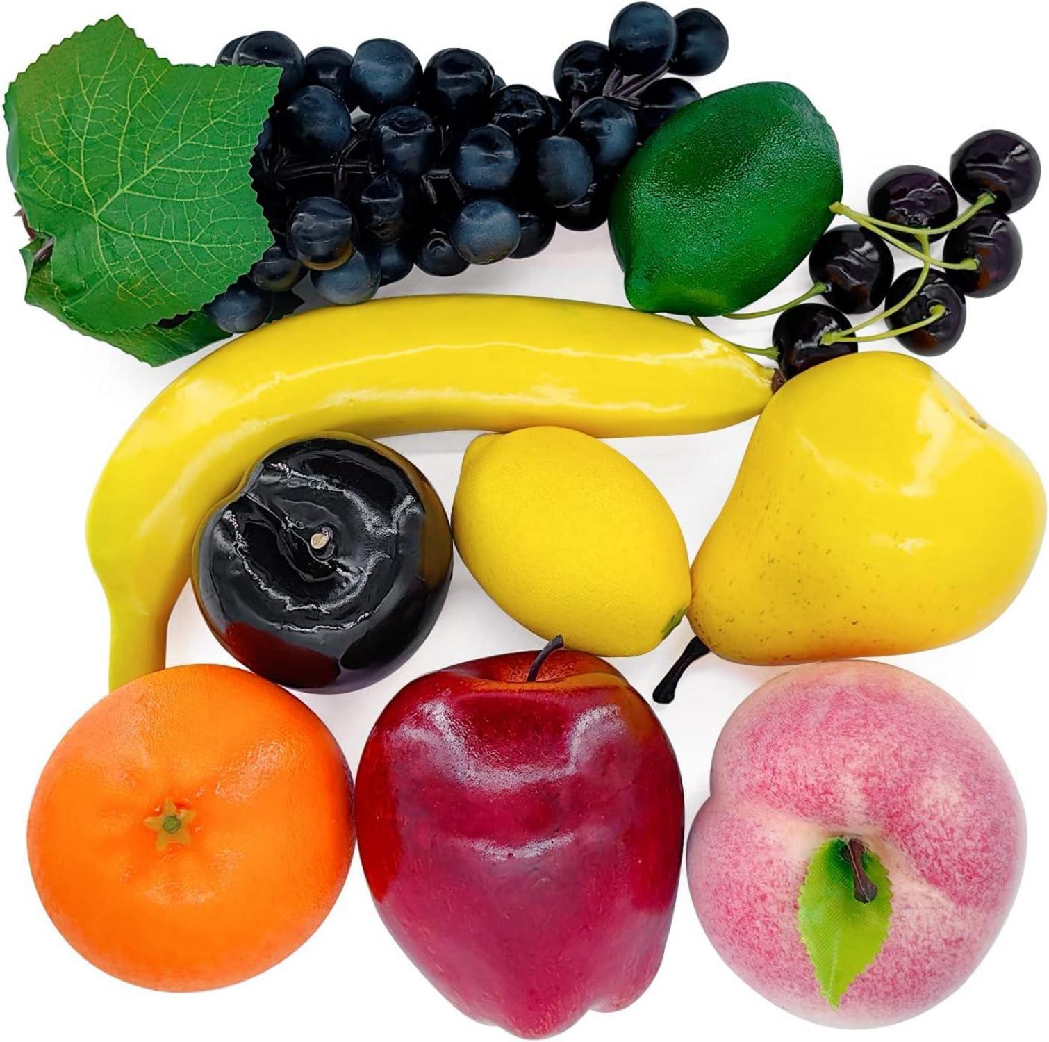 Künstliche Früchte Deko Gefälschte Früchte 10 Arten 12 Stück