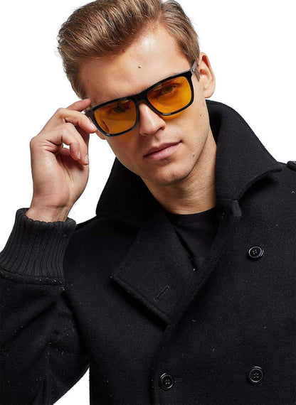 DUCO Polarisierte Nachtsichtbrille Gelb HD Autofahren 3029