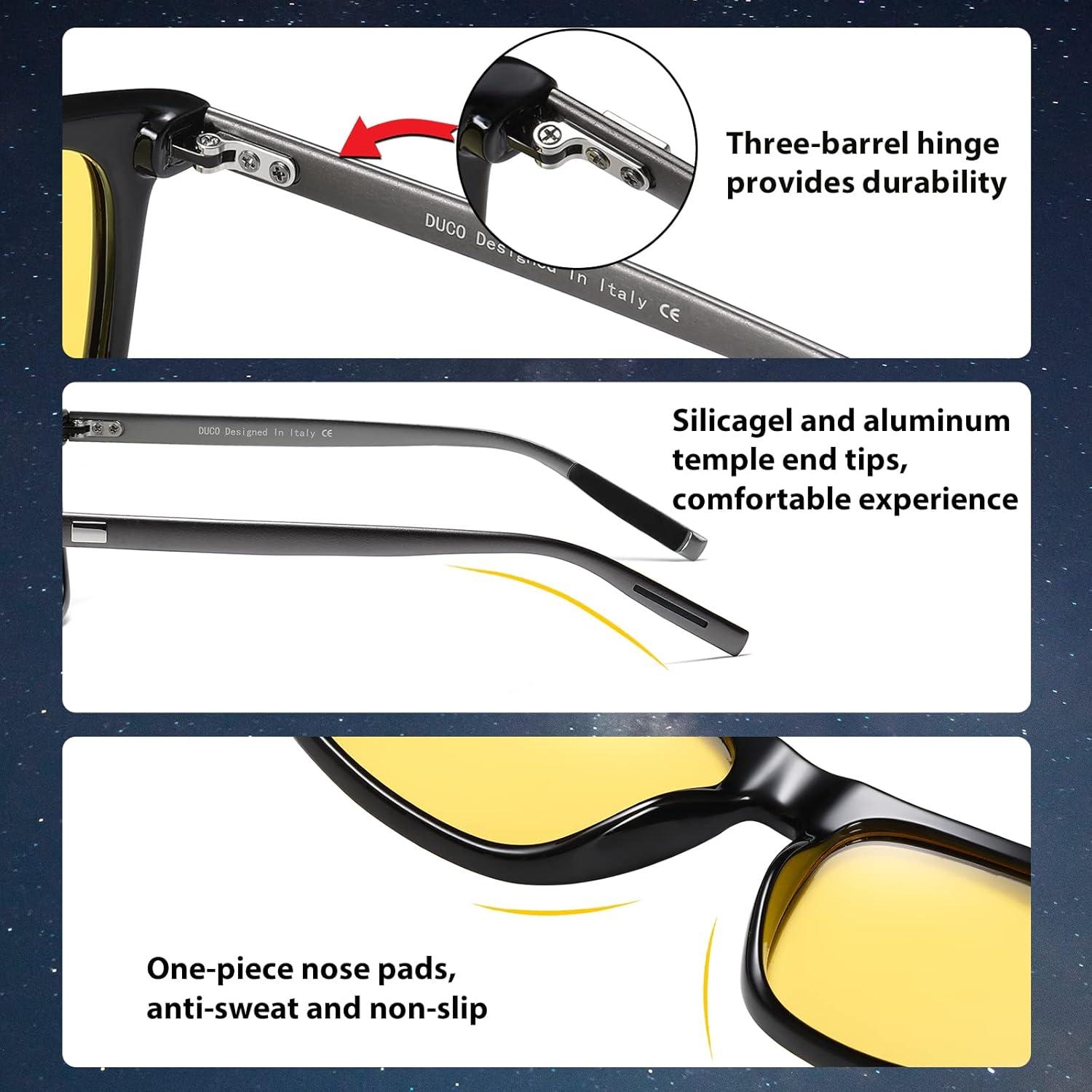 Nachtsichtbrille Polarisiert Gelb HD Gläser Autofahren | 3029