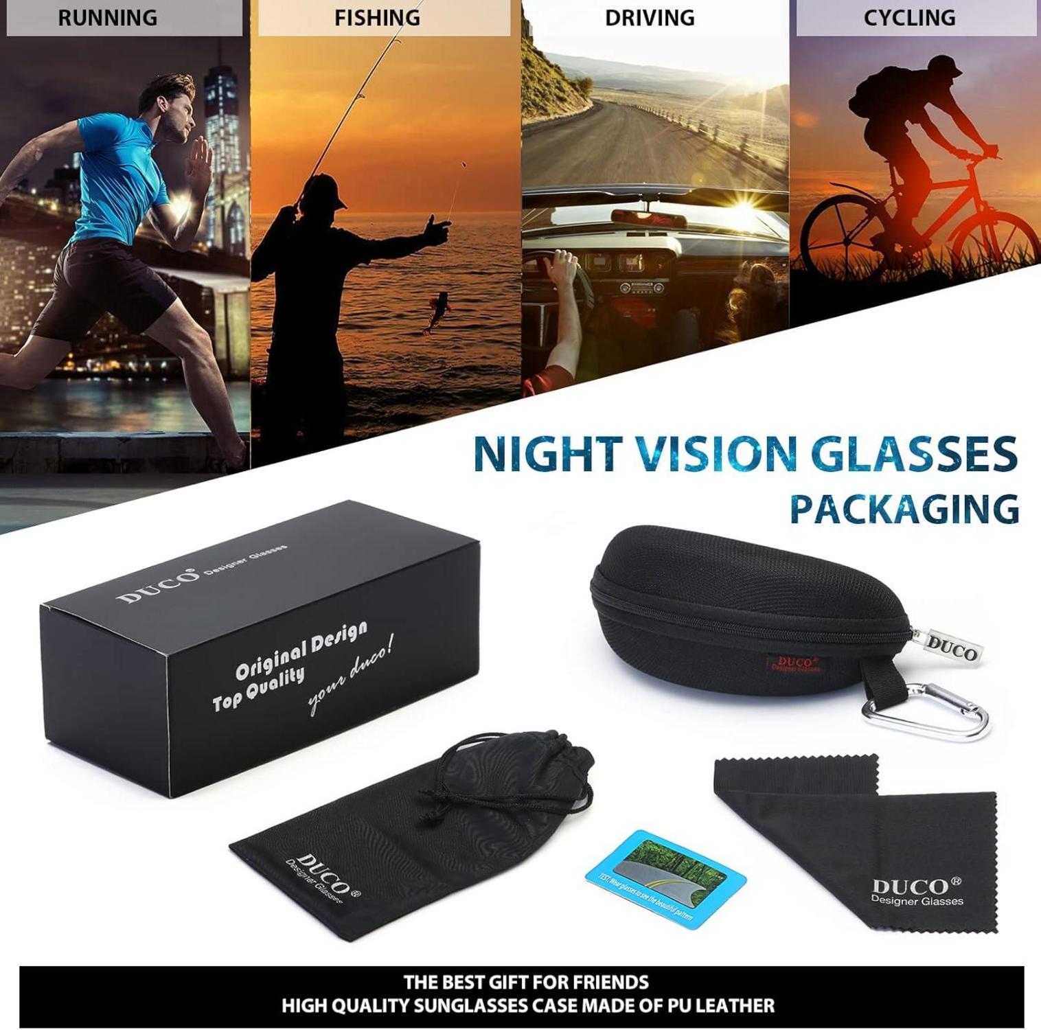 Nachtsichtbrille Polarisiert Gelb HD Gläser Autofahren | 3029