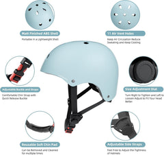 Skateboard Helm Kinder Verstellbar CE-Zertifizierung Kinderhelm 3-13