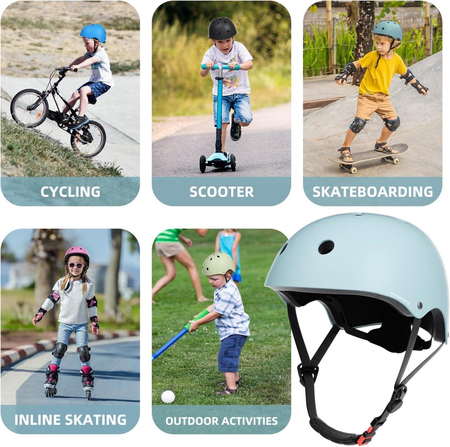 Kinder Fahrradhelm Skaterhelm Verstellbar CE-Zertifizierung 3-13 Jahre