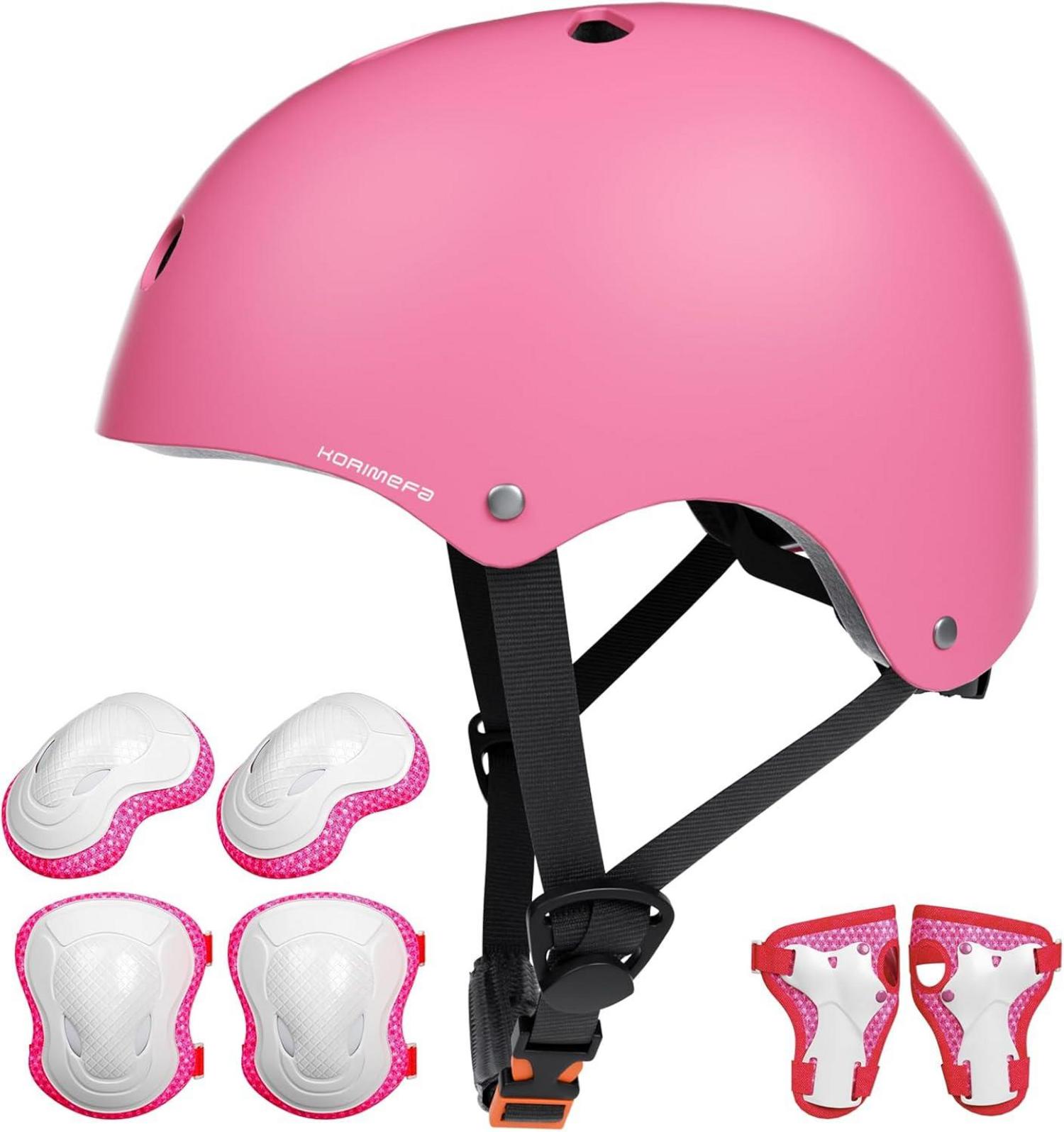 KORIMEFA Kinder Fahrradhelm Skaterhelm Verstellbar CE-Zertifizierung