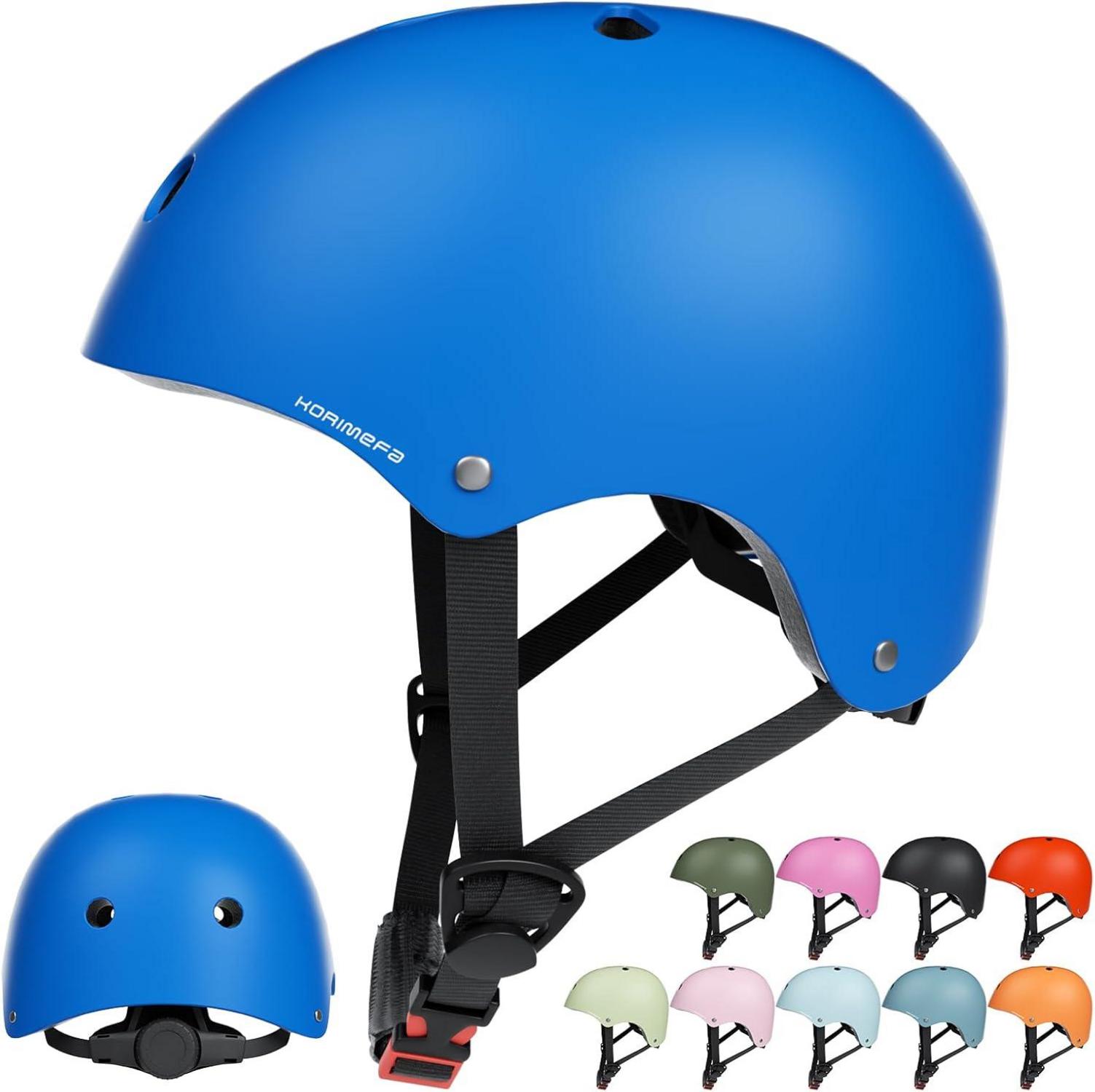 Kinder Fahrradhelm Skaterhelm CE-zertifiziert Verstellbar Blau